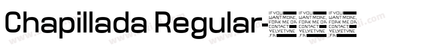 Chapillada Regular字体转换